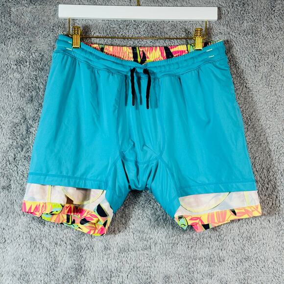 Birddogs Mens Size L Long Shorts Lined Parakeet Petes Boom - Picture 10 of 10